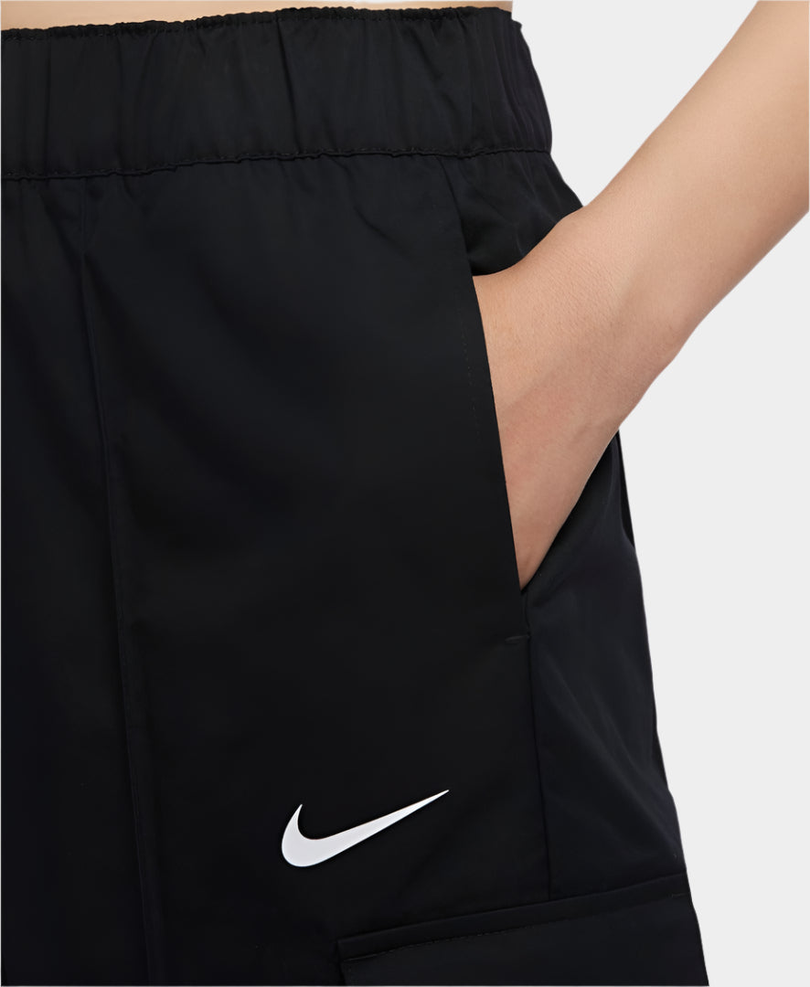 NIKE SPORTSWEAR ESSENTIALS WOMEN'S CURVE WOVEN HIGH-RISE TROUSERS