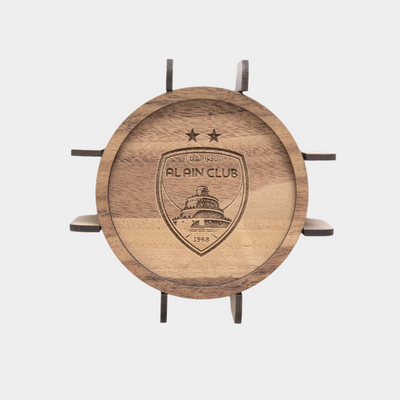 Al Ain Club Wooden Coaster Set